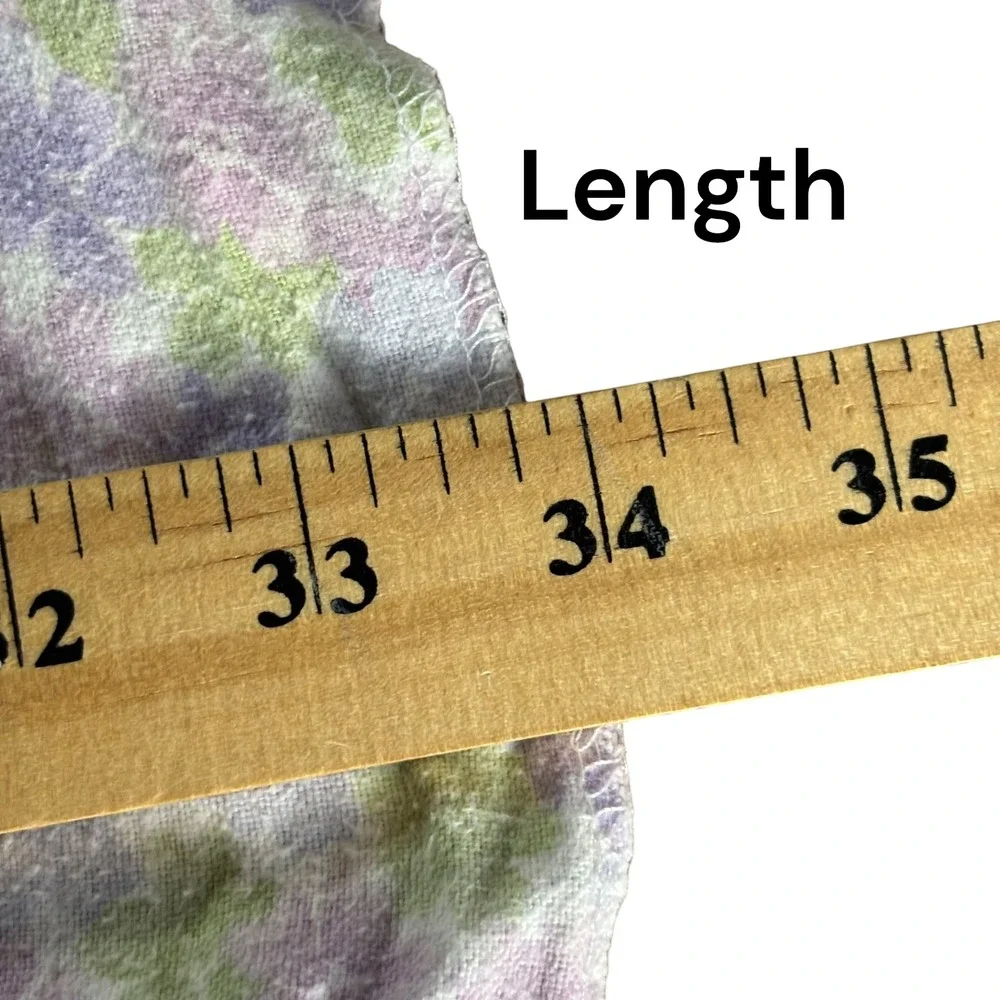 2pc Baby‎ Blanket OS Purple Floral Knit Cottagecore Lightweight